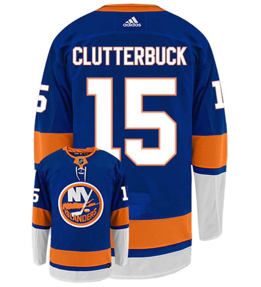 Cal Clutterbuck Men's Adidas Royal New York Islanders Authentic Custom Jersey