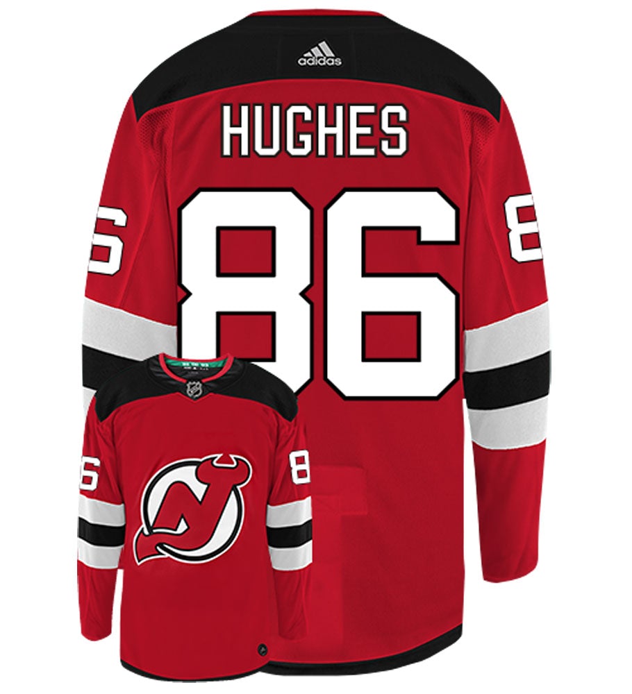 Jack Hughes New Jersey Devils Adidas Authentic Home NHL Hockey Jersey CoolHockey