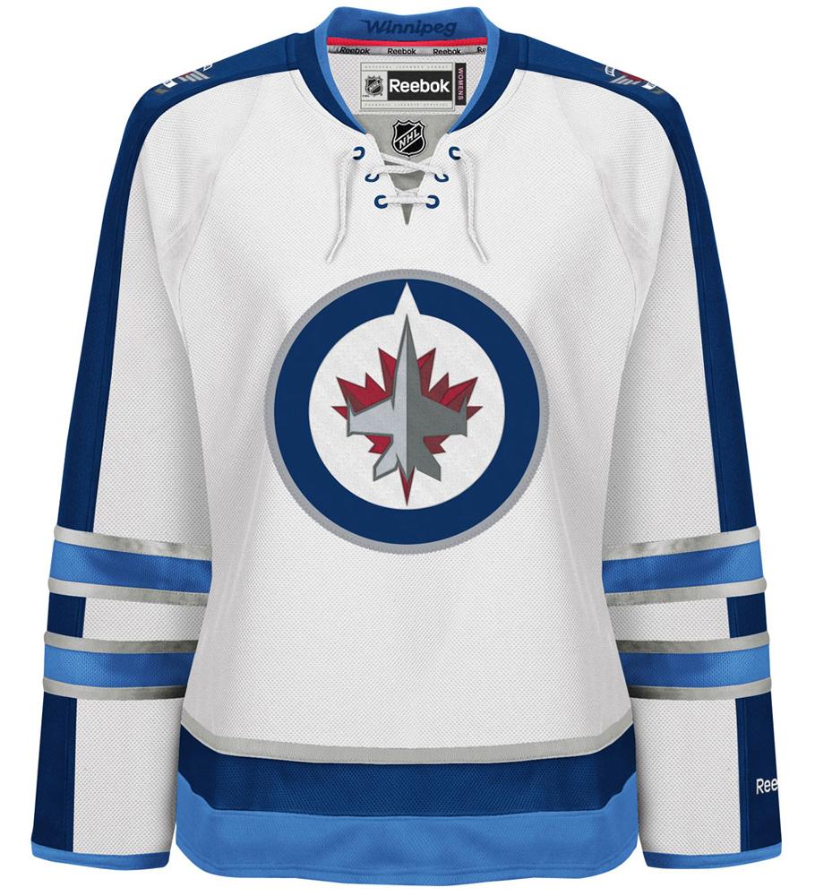 Winnipeg Jets Womens Reebok Premier Replica Away Jersey