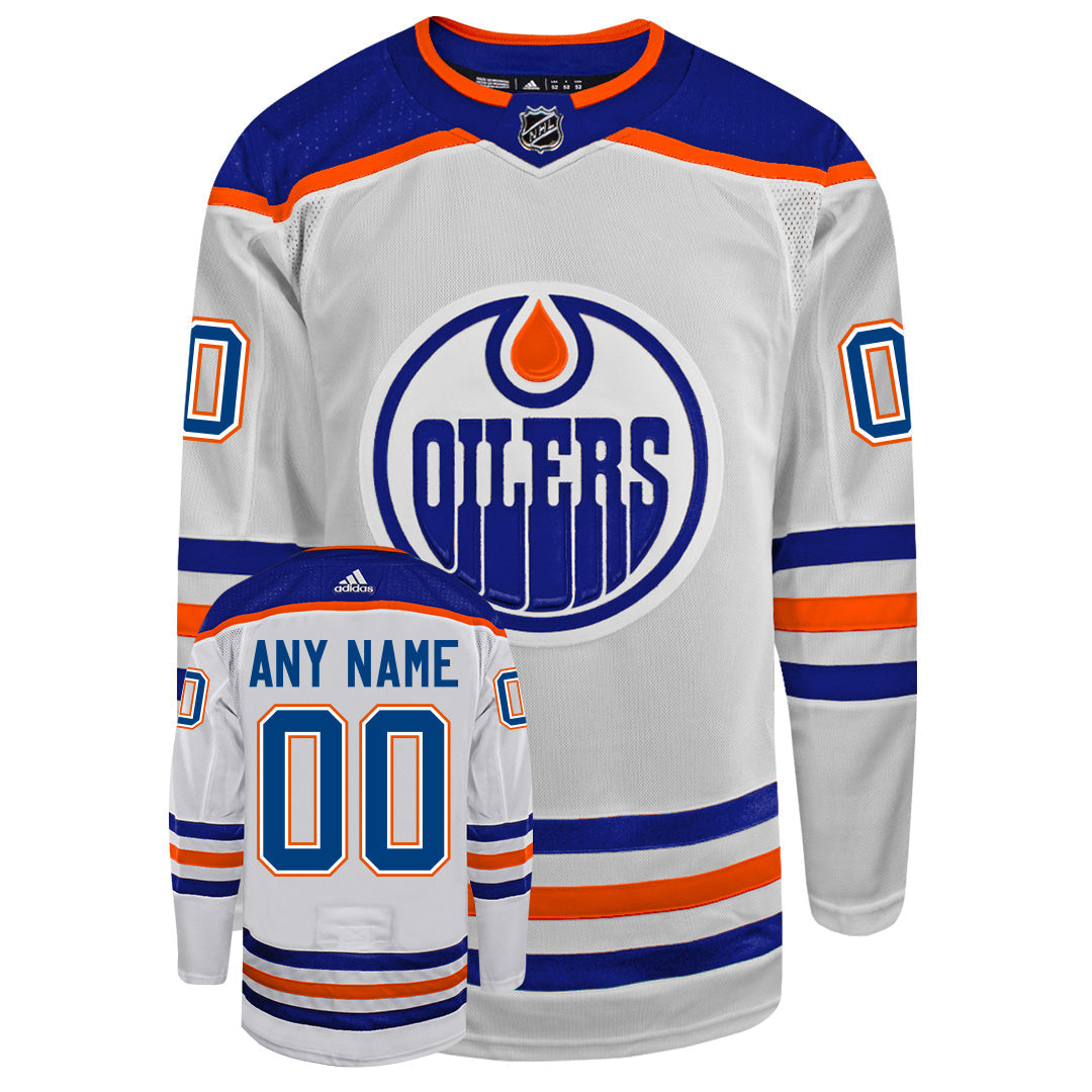 Customizable Edmonton Oilers 2022 Adidas Primegreen Authentic NHL Away Jersey