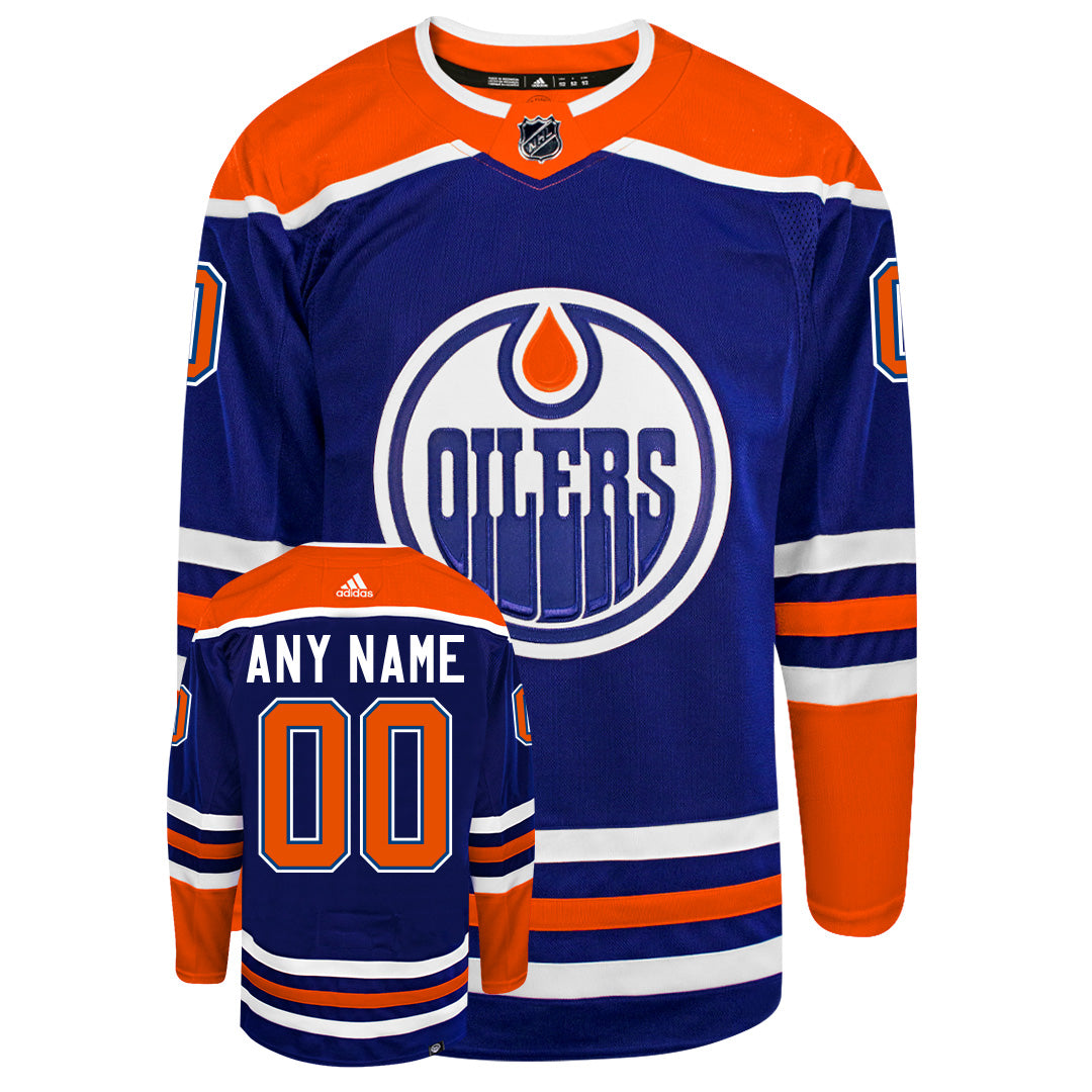 Customizable Edmonton Oilers 2022 Adidas Primegreen Authentic NHL Home Jersey