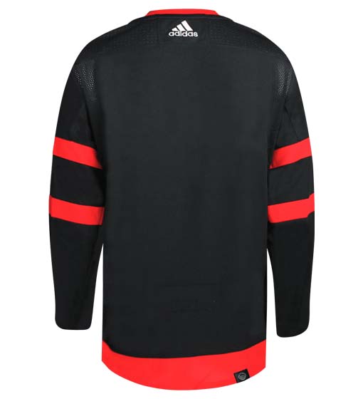 Ottawa Senators Adidas Primegreen Authentic Home NHL Hockey Jersey - Back View