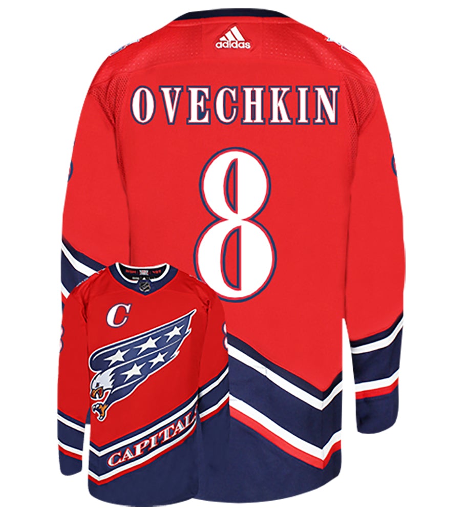 The ad placement on Ovechkin's Reverse Retro jersey is actually on the left  of the C for the game. : r/hockey
