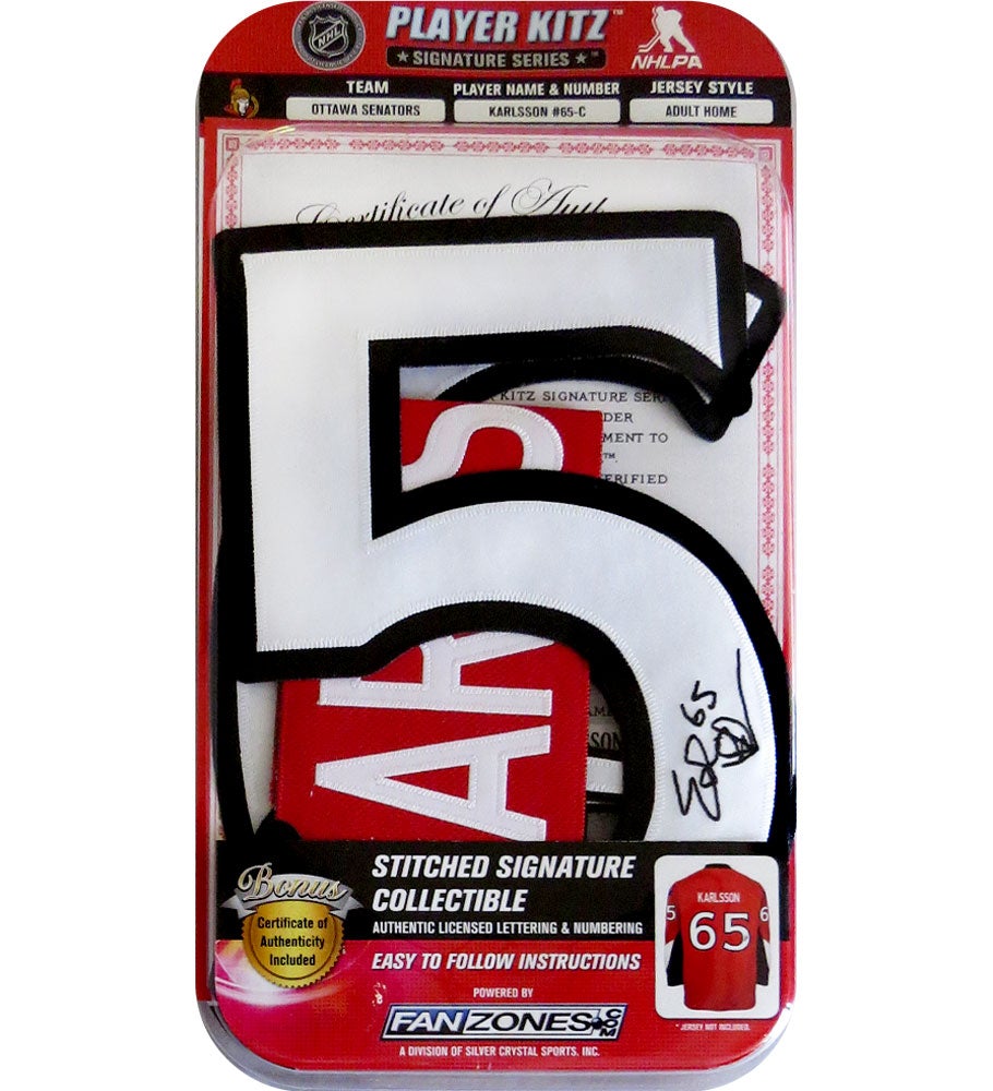 Erik Karlsson #65 Player Kitz Signature Series Stitched Autograph