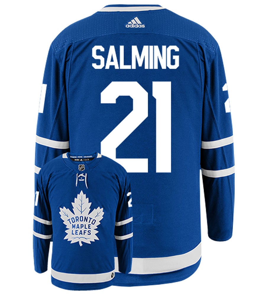 Borje Salming Autographed Toronto Maple Leafs adidas Team Classics