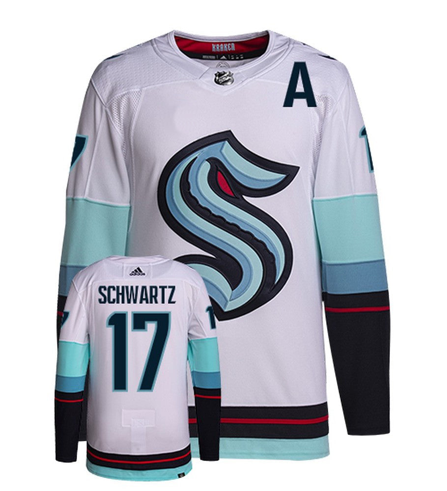 Jaden Schwartz Seattle Kraken Adidas Primegreen Authentic NHL Hockey Jersey
