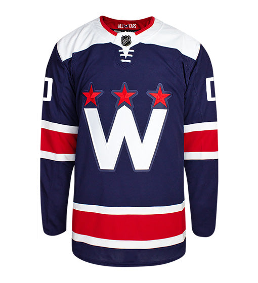Customizable Washington Capitals Adidas Primegreen Authentic NHL Hockey Jersey