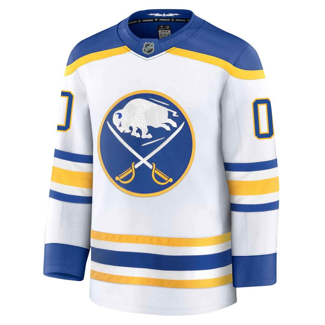 PRE-ORDER ONLY Customizable Buffalo Sabres 2024 Fanatics Premium Official NHL AWAY & THIRD ALTERNATE Jersey