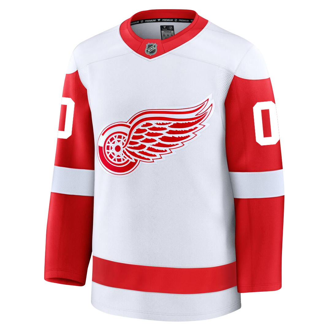 PRE-ORDER ONLY Customizable Detroit Red Wings 2024 Fanatics Premium Official NHL AWAY Jersey