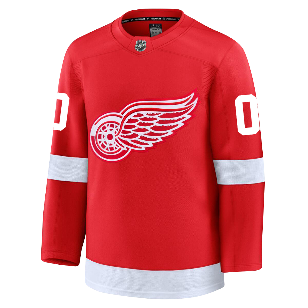 Customizable Detroit Red Wings 2024 Fanatics Premium Official NHL HOME Jersey