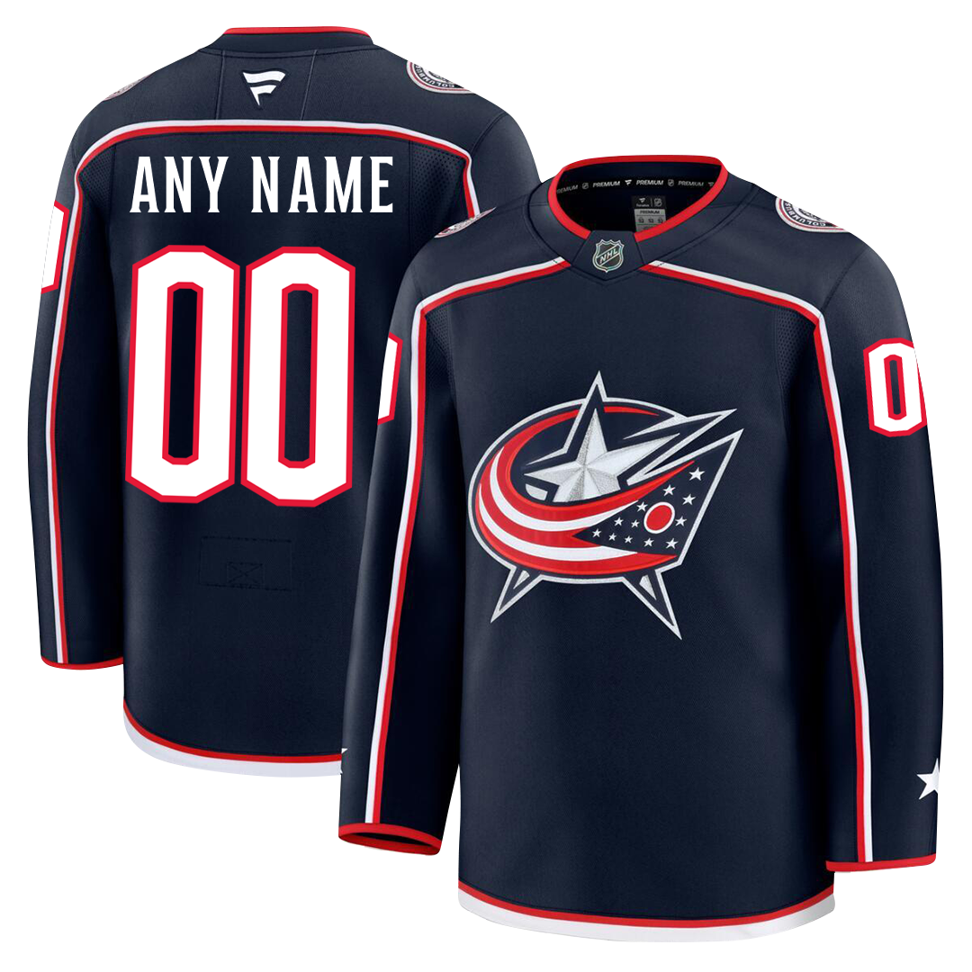 Customizable Columbus Blue Jackets 2024 Fanatics Premium Official NHL HOME Jersey