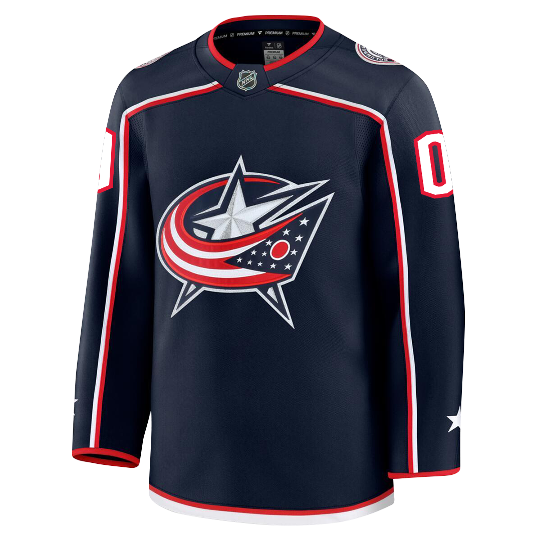 Customizable Columbus Blue Jackets 2024 Fanatics Premium Official NHL HOME Jersey