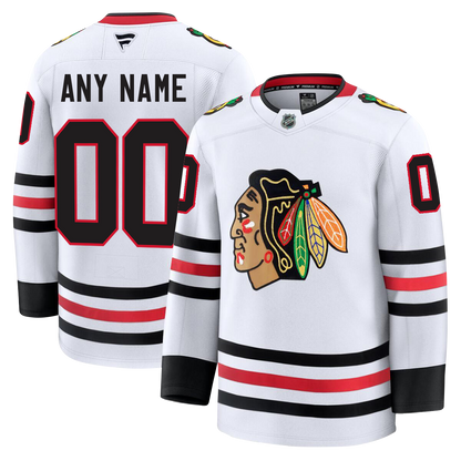 PRE ORDER ONLY Customizable Chicago Blackhawks 2024 Fanatics Premium Official NHL AWAY Jersey