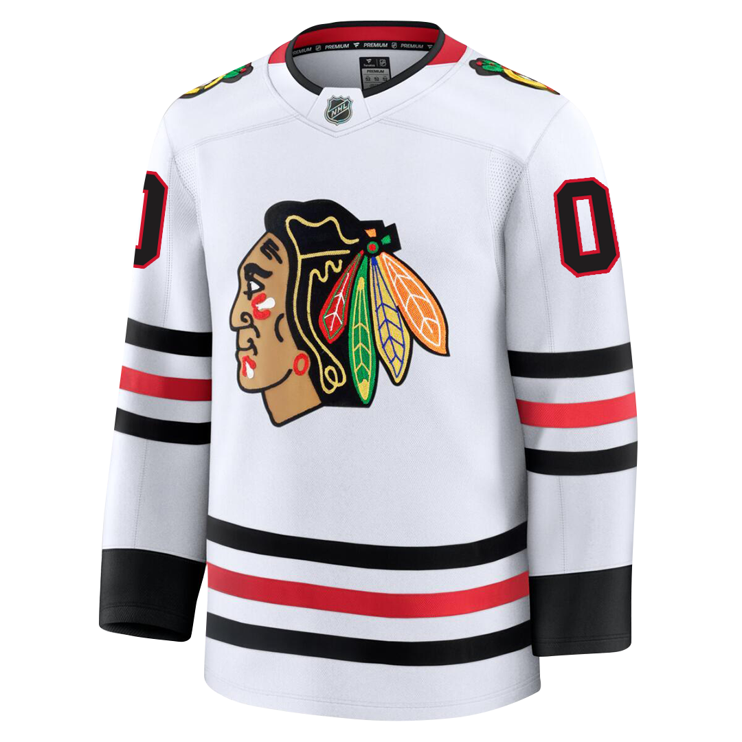 PRE ORDER ONLY Customizable Chicago Blackhawks 2024 Fanatics Premium Official NHL AWAY Jersey