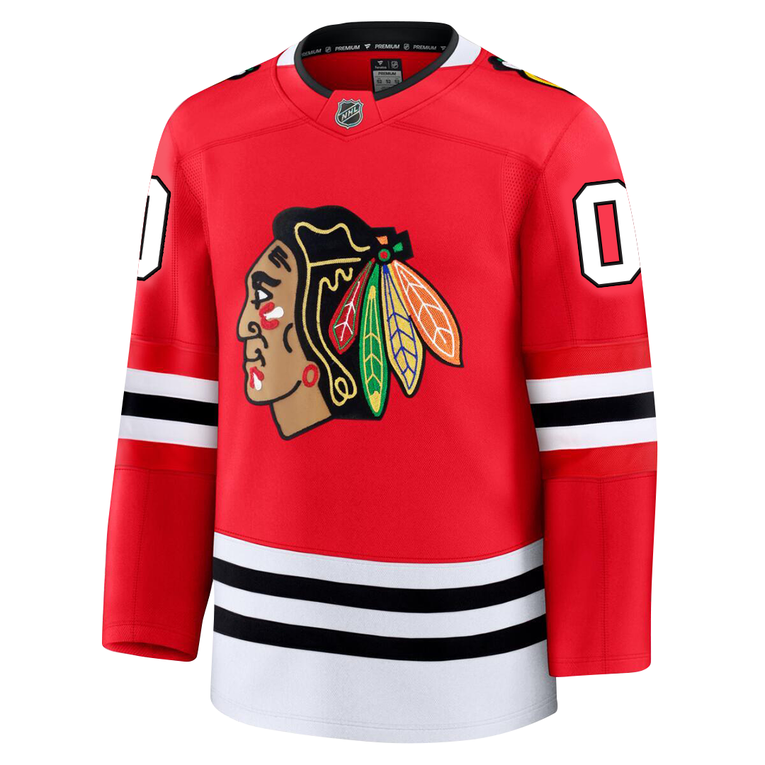 Customizable Chicago Blackhawks 2024 Fanatics Premium Official NHL HOME Jersey