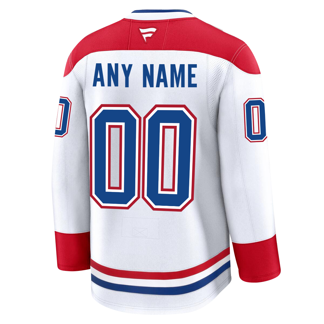 PRE-ORDER ONLY Customizable Montreal Canadiens 2024 Fanatics Premium Official NHL AWAY Jersey