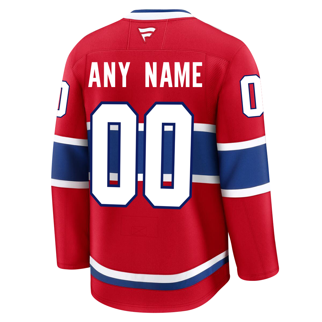 Customizable Montreal Canadiens 2024 Fanatics Premium Official NHL HOME Jersey