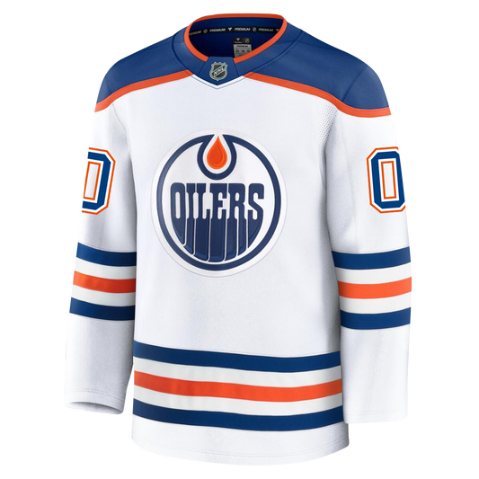 Customizable Edmonton Oilers 2024 Fanatics Premium Official NHL AWAY Jersey