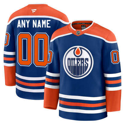 PRE-ORDER ONLY Customizable Edmonton Oilers 2024 Fanatics Premium Official NHL Jersey