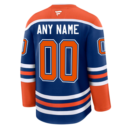 PRE-ORDER ONLY Customizable Edmonton Oilers 2024 Fanatics Premium Official NHL Jersey