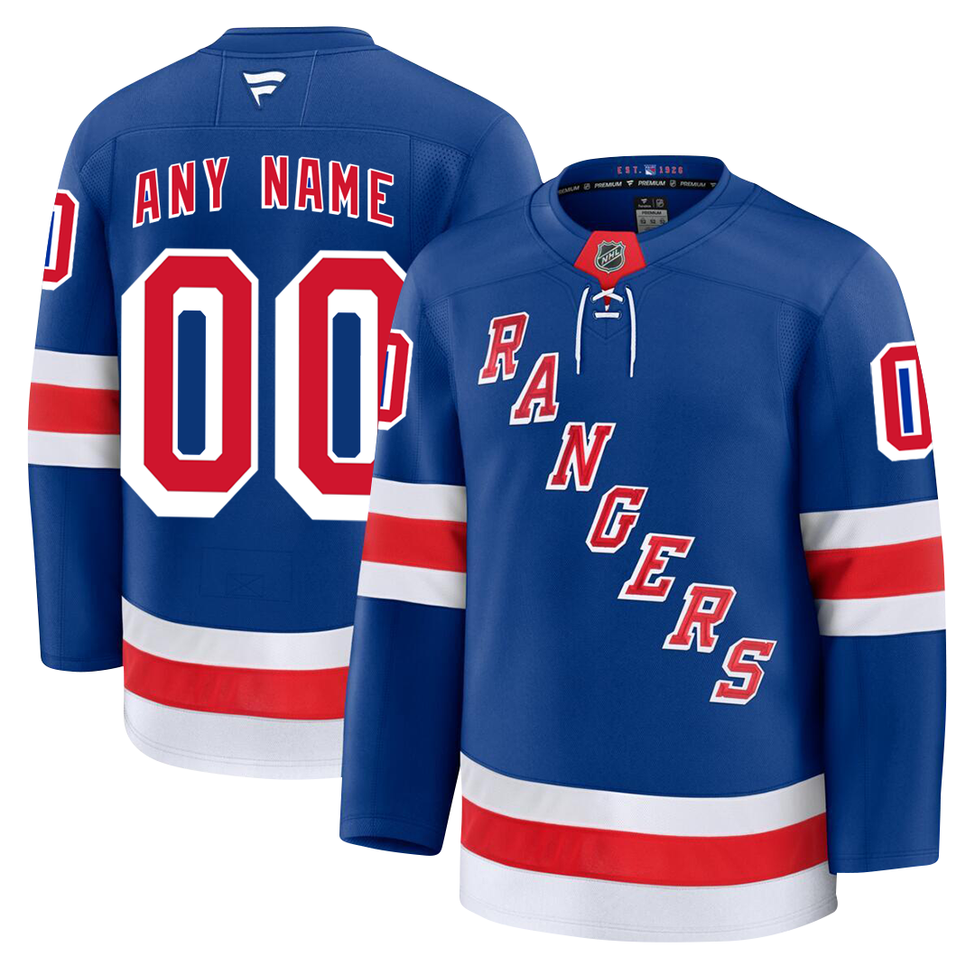 PRE-ORDER ONLY Customizable New York Rangers 2024 Fanatics Premium Official NHL Jersey