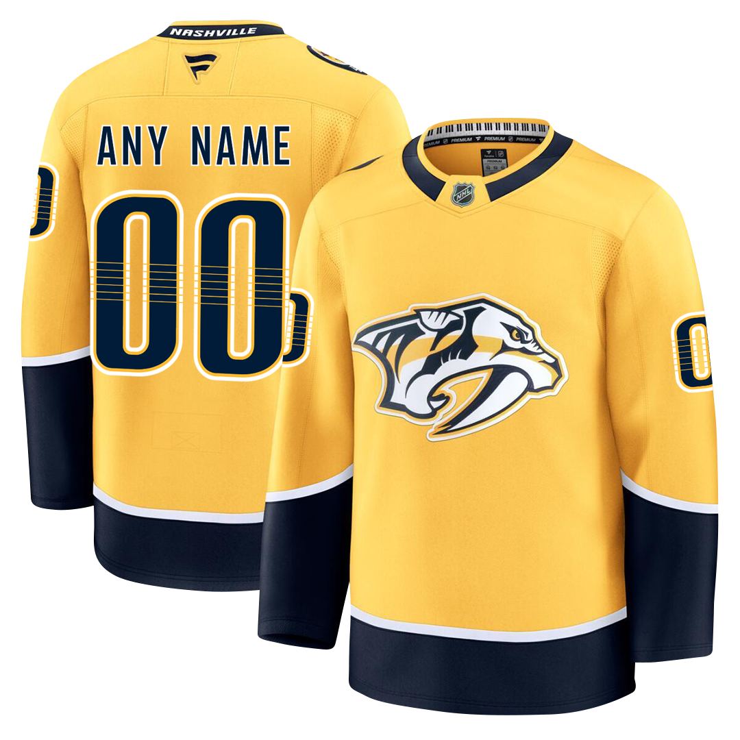 Customizable Nashville Predators 2024 Fanatics Premium Official NHL HOME Jersey