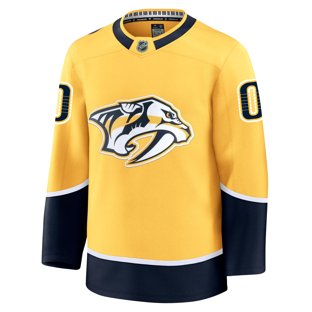 Customizable Nashville Predators 2024 Fanatics Premium Official NHL HOME Jersey