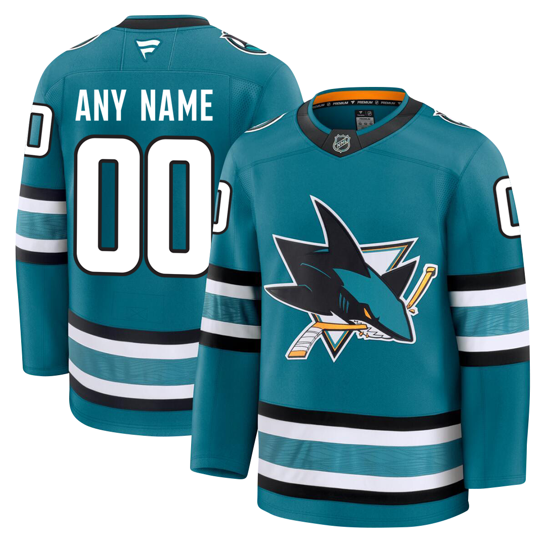 PRE-ORDER ONLY Customizable San Jose Sharks 2024 Fanatics Premium Official NHL Jersey