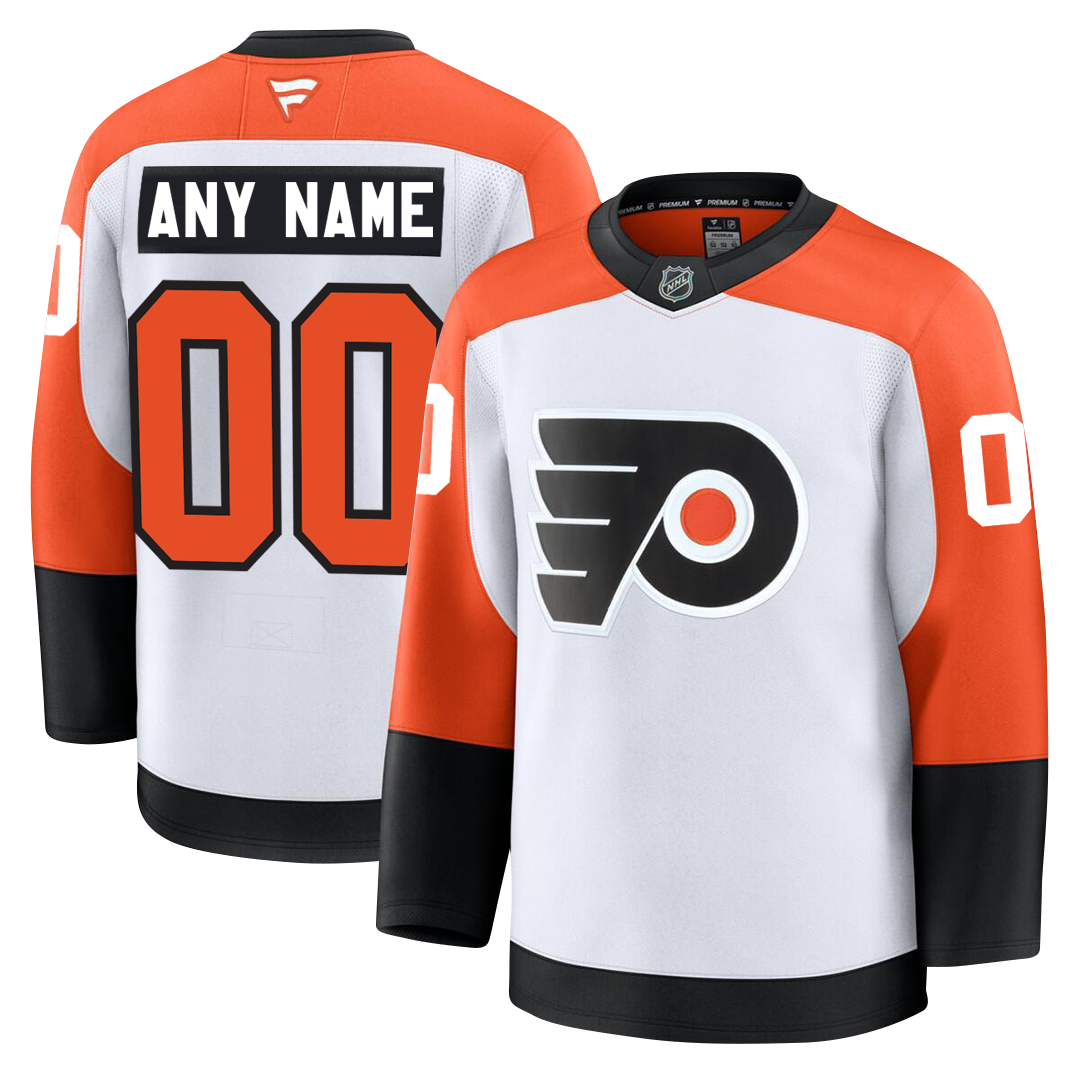 PRE-ORDER ONLY Customizable Philadelphia Flyers 2024 Fanatics Premium Official NHL AWAY & THIRD ALTERNATE Jersey