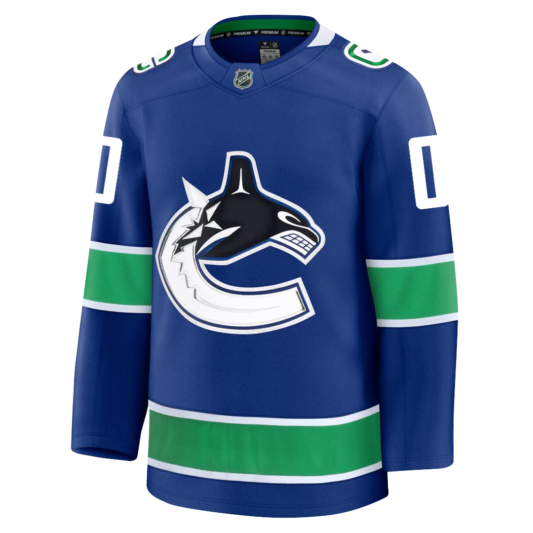 Customizable Vancouver Canucks 2024 Fanatics Premium Official NHL HOME Jersey