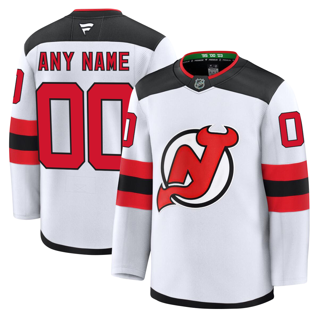 PRE-ORDER ONLY Customizable New Jersey Devils 2024 Fanatics Premium Official NHL AWAY & THIRD ALTERNATE Jersey