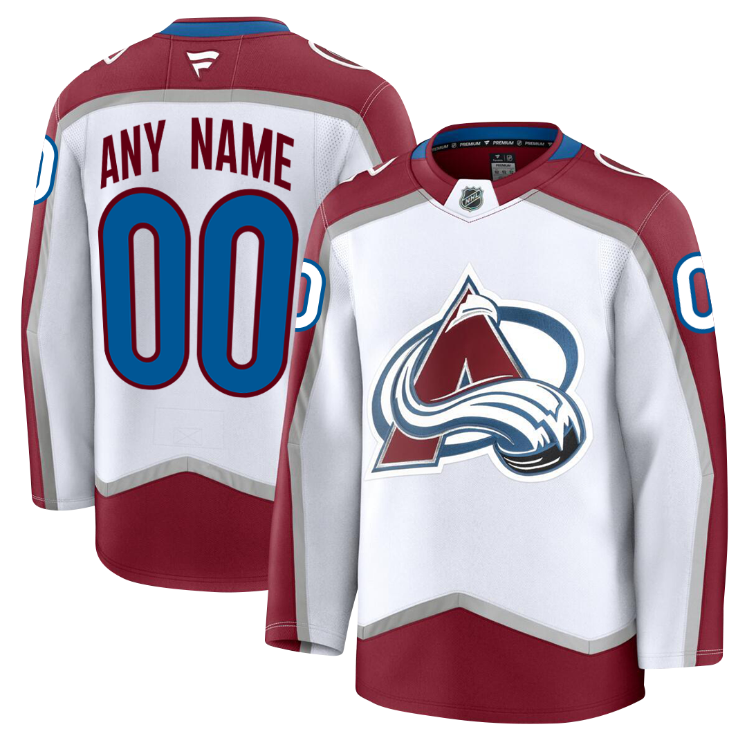 PRE-ORDER ONLY - Customizable Colorado Avalanche 2024 Fanatics Premium Official NHL AWAY & THIRD ALTERNATE Jersey