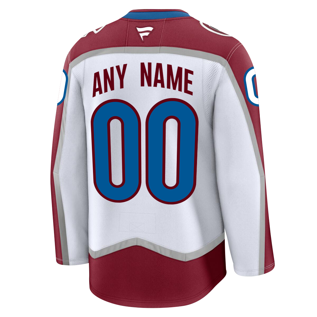 PRE-ORDER ONLY - Customizable Colorado Avalanche 2024 Fanatics Premium Official NHL AWAY & THIRD ALTERNATE Jersey