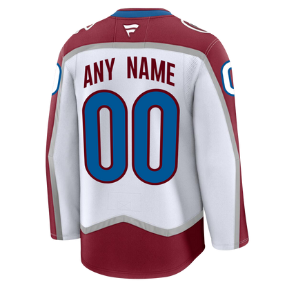 PRE-ORDER ONLY - Customizable Colorado Avalanche 2024 Fanatics Premium Official NHL AWAY & THIRD ALTERNATE Jersey