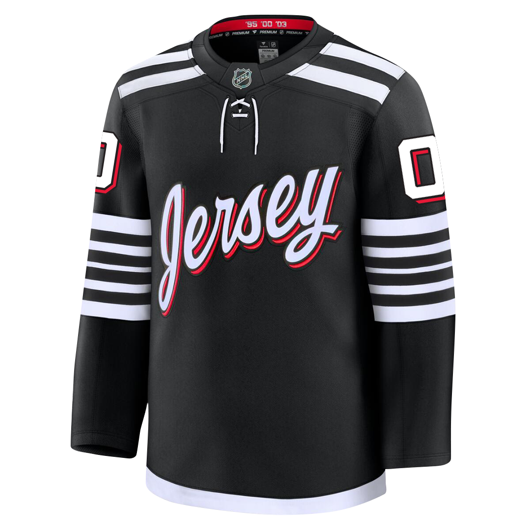 PRE-ORDER ONLY Customizable New Jersey Devils 2024 Fanatics Premium Official NHL AWAY & THIRD ALTERNATE Jersey