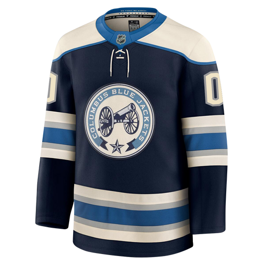 Customizable Columbus Blue Jackets 2024 Fanatics Premium Official NHL THIRD ALTERNATE Jersey