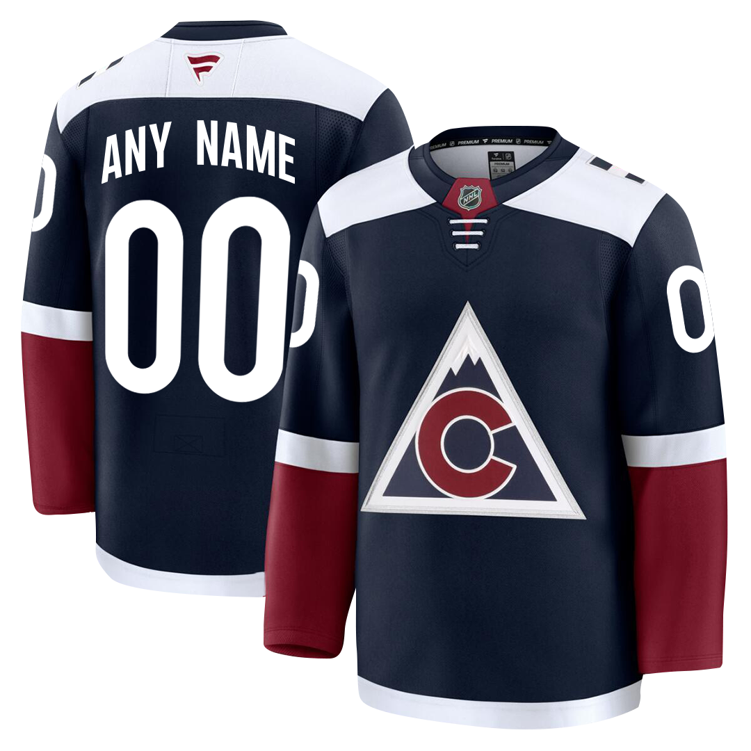 PRE-ORDER ONLY - Customizable Colorado Avalanche 2024 Fanatics Premium Official NHL AWAY & THIRD ALTERNATE Jersey