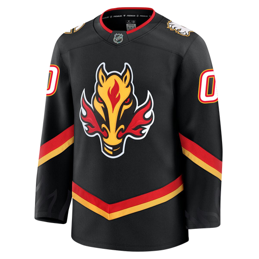 Customizable Calgary Flames 2024 Fanatics Premium Official NHL THIRD ALTERNATE Jersey