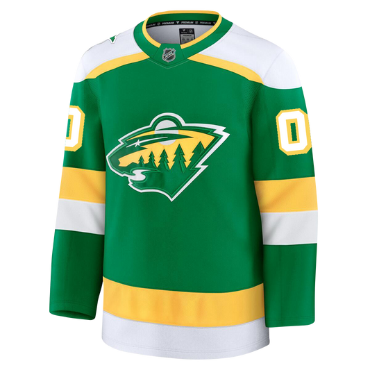 Customizable Minnesota Wild 2024 Fanatics Premium Official NHL THIRD ALTERNATE Jersey