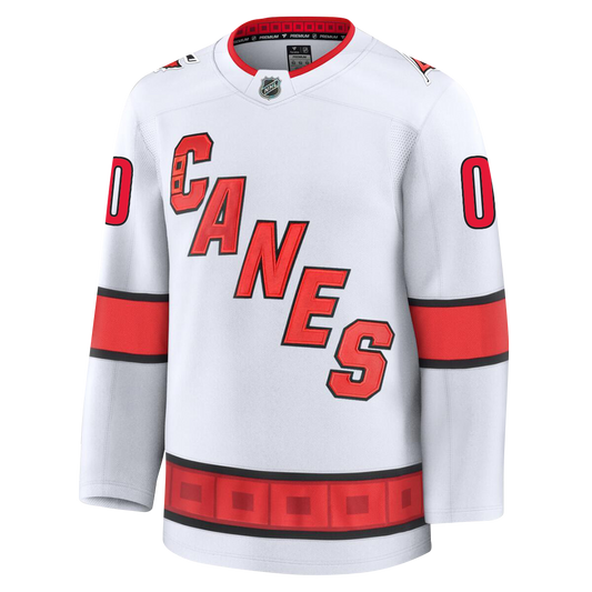 Customizable Carolina Hurricanes 2024 Fanatics Premium Official NHL AWAY Jersey