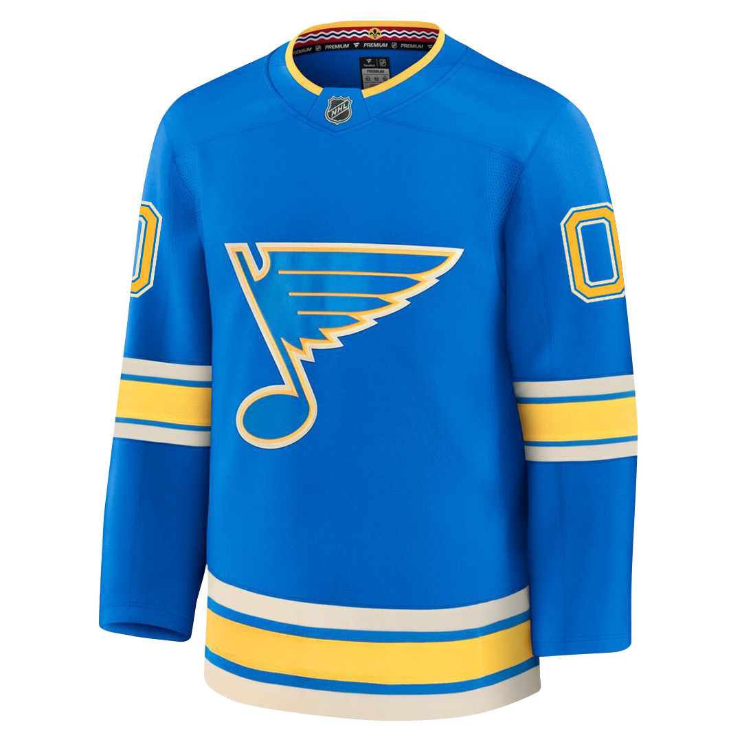 PRE-ORDER ONLY Customizable St. Louis Blues 2024 Fanatics Premium Official NHL Jersey