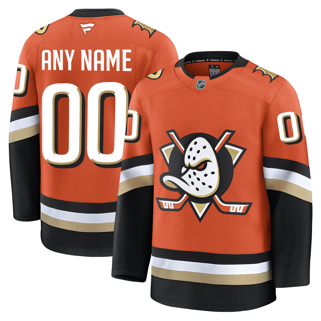 Customizable Anaheim Ducks 2024 Fanatics Premium Official NHL HOME Jersey