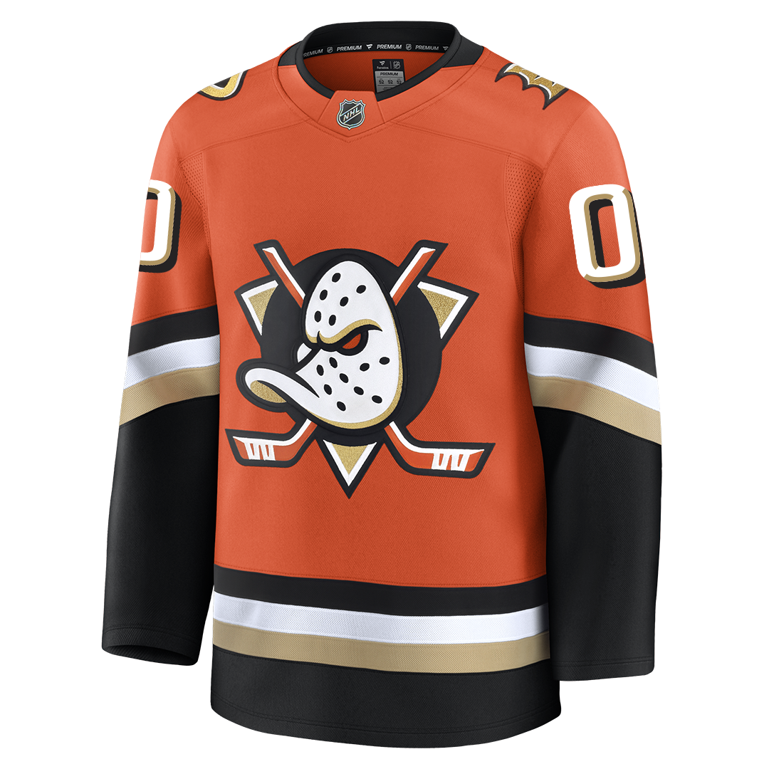 Customizable Anaheim Ducks 2024 Fanatics Premium Official NHL HOME Jersey