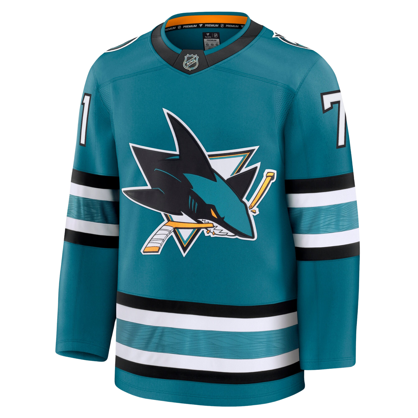 Macklin Celebrini San Jose Sharks 2024 Fanatics Premium Official NHL HOME Jersey