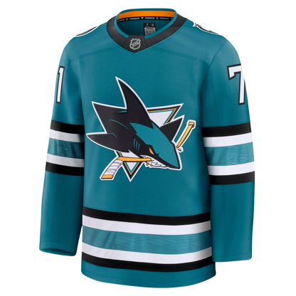 Macklin Celebrini San Jose Sharks 2024 Fanatics Premium Official NHL HOME Jersey