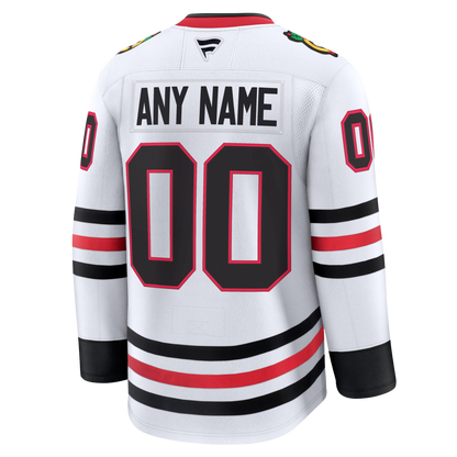 Customizable Chicago Blackhawks 2024 Fanatics Premium Official NHL AWAY Jersey