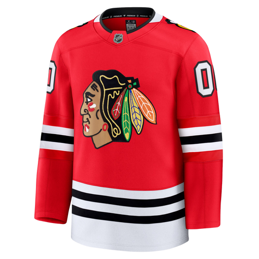Customizable Chicago Blackhawks 2024 Fanatics Premium Official NHL HOME Jersey