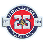 Florida Panthers 25th Anniversary Patch - Home