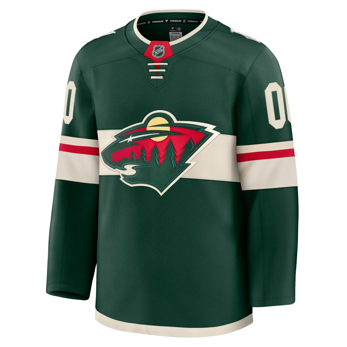 Customizable Minnesota Wild 2024 Fanatics Premium Official NHL HOME Jersey
