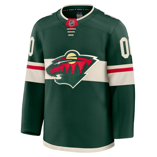 Customizable Minnesota Wild 2024 Fanatics Premium Official NHL HOME Jersey